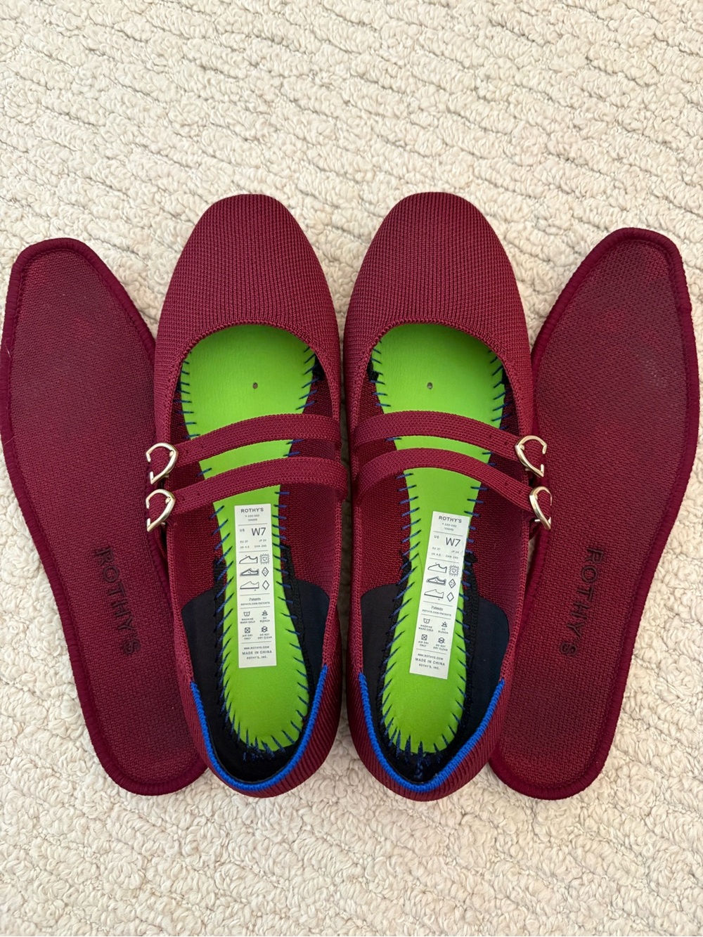 Rothys Double Buckle Mary Jane Size 7 - Picture 3 of 9